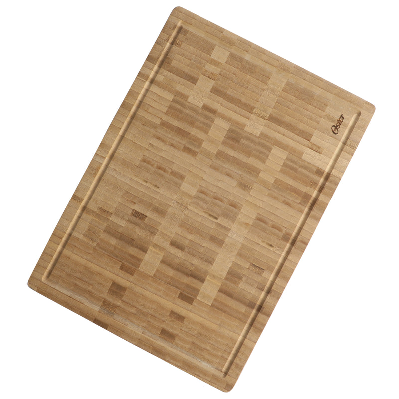Oster Capeheart 16.5" X 11.8" Bamboo Cutting Board - Rectangle - Oil Finished - Color Label