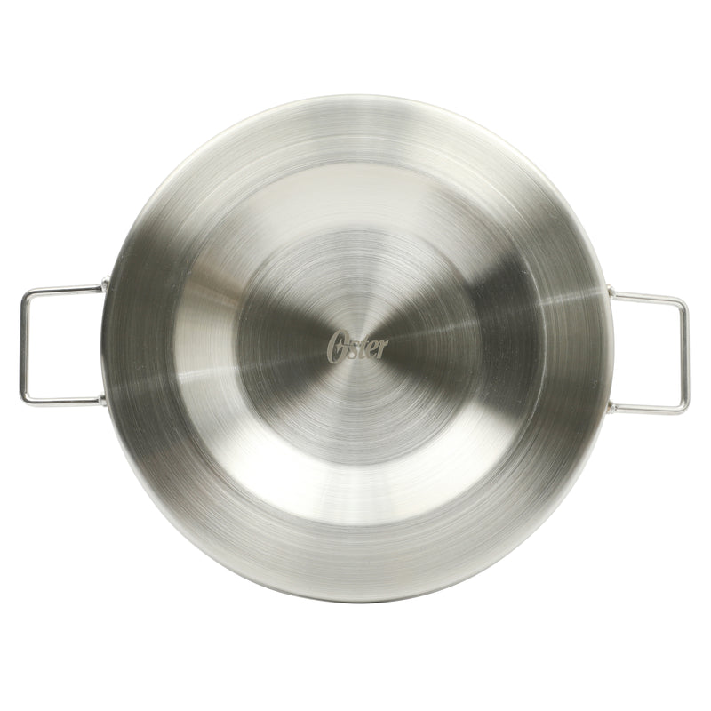 Oster Sangerfield 15.75" Stainless Steel Convex Comal w/ Handles - Brushed - Open Stock  Color Label