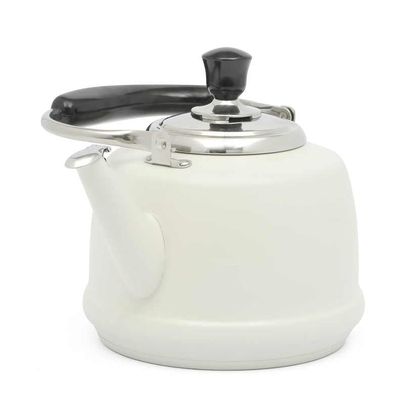 Martha Stewart Kingstree 1.9qt Stainless Steel Whistling Teakettle w/ Lid - Electrolysis Interior & Exterior - Bakelite Handle - Gift Box