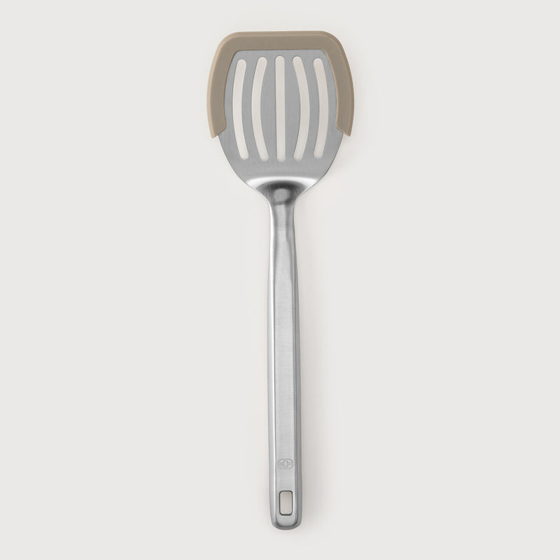 Calphalon Prime Stainless Steel Slotted Turner w/ Silicone Rim - Open Stock w/ Tie Card