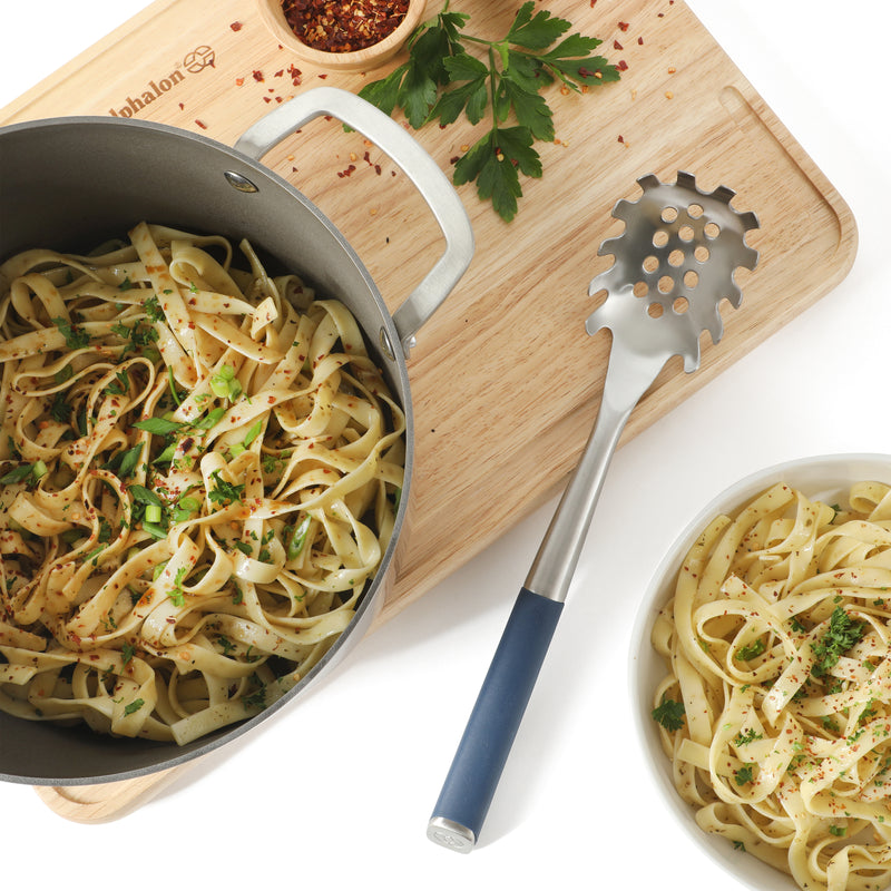 Calphalon Edge Stainless Steel Head Pasta Spoon - Open Stock w/ Tie Card