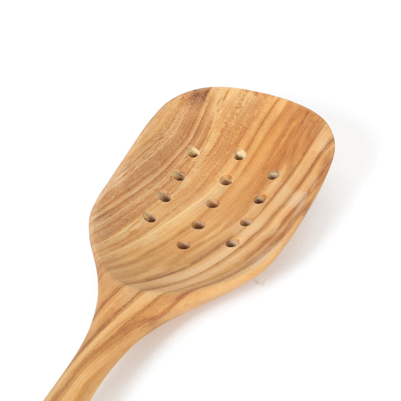 Calphalon Edge 13" Olive Wood Slotted Spoon - Open Stock w/ Tie Card