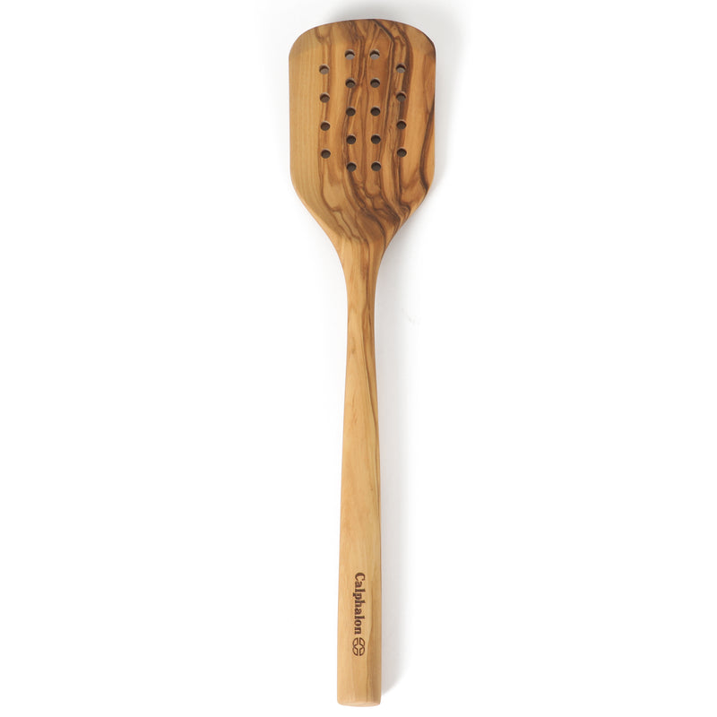 Calphalon Edge 13" Olive Wood Slotted Turner - Open Stock w/ Tie Card