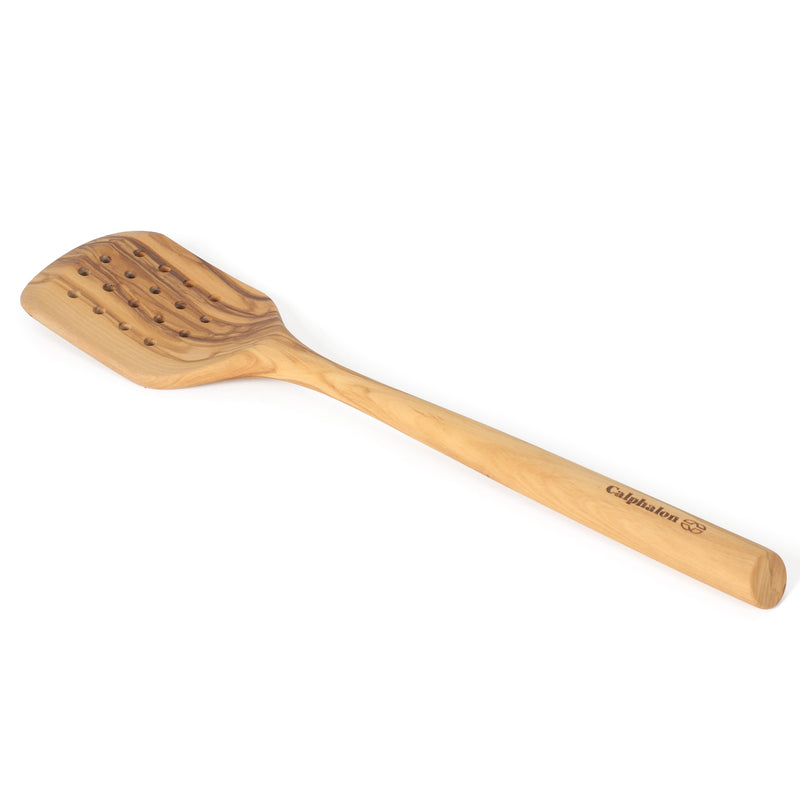 Calphalon Edge 13" Olive Wood Slotted Turner - Open Stock w/ Tie Card