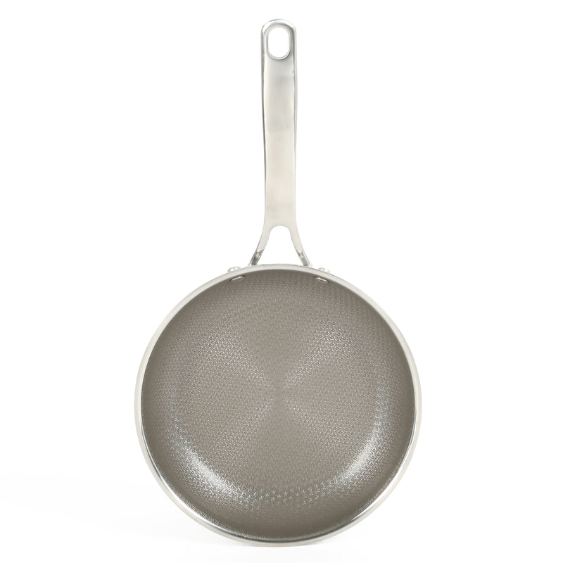 Martha Stewart Badgley 8" Tri-Ply Stainless Steel Etching Ceramic Non-Stick Fry Pan - Color Sleeve