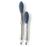 Calphalon Edge 2 pc Stainless Steel / Silicone HeadFood Tongs - Open Stock w/ Tie Card