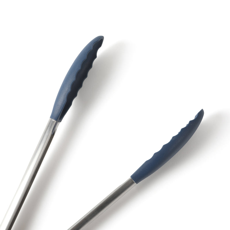 Calphalon Edge 2 pc Stainless Steel / Silicone HeadFood Tongs - Open Stock w/ Tie Card