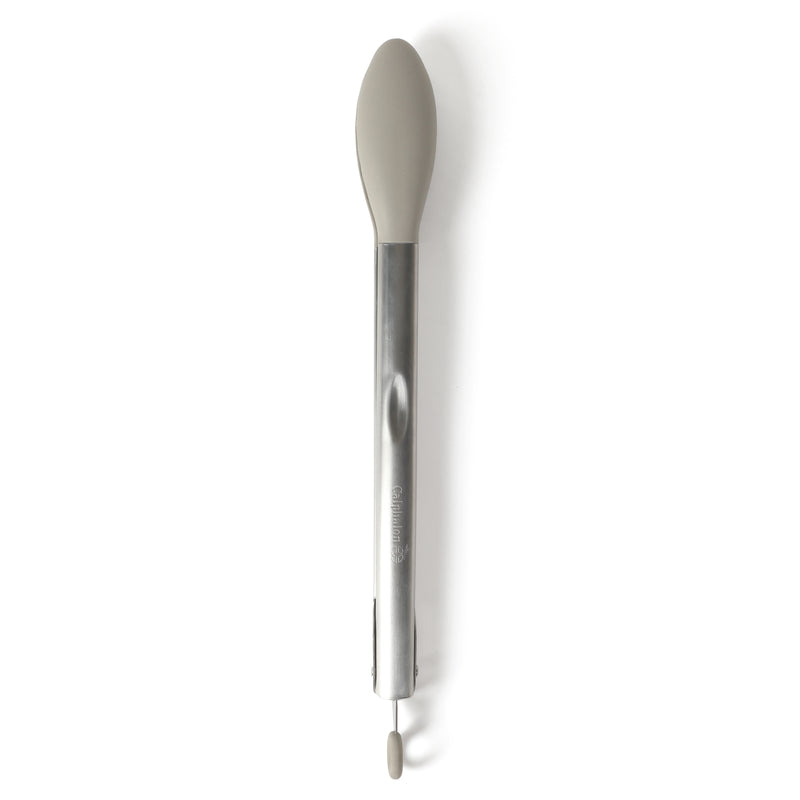 Calphalon Edge Stainless Steel / Silicone HeadFood Tongs - Open Stock w/ Tie Card (Taupe)