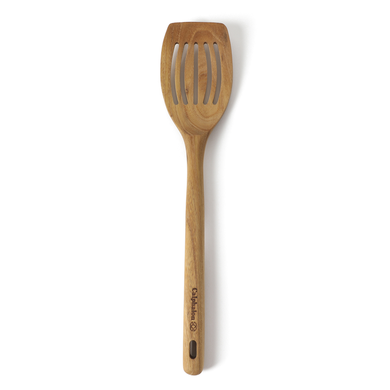 Calphalon Prime  13" Teak Wood Slotted Turner - Open Stock w/ Tie Card
