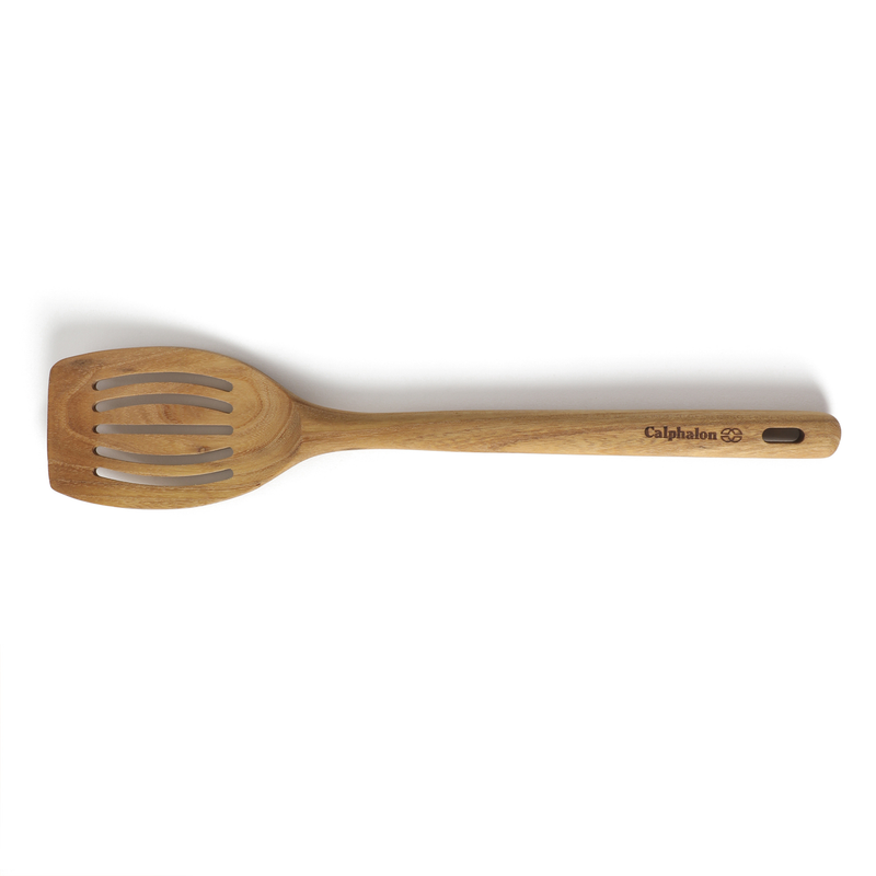 Calphalon Prime  13" Teak Wood Slotted Turner - Open Stock w/ Tie Card
