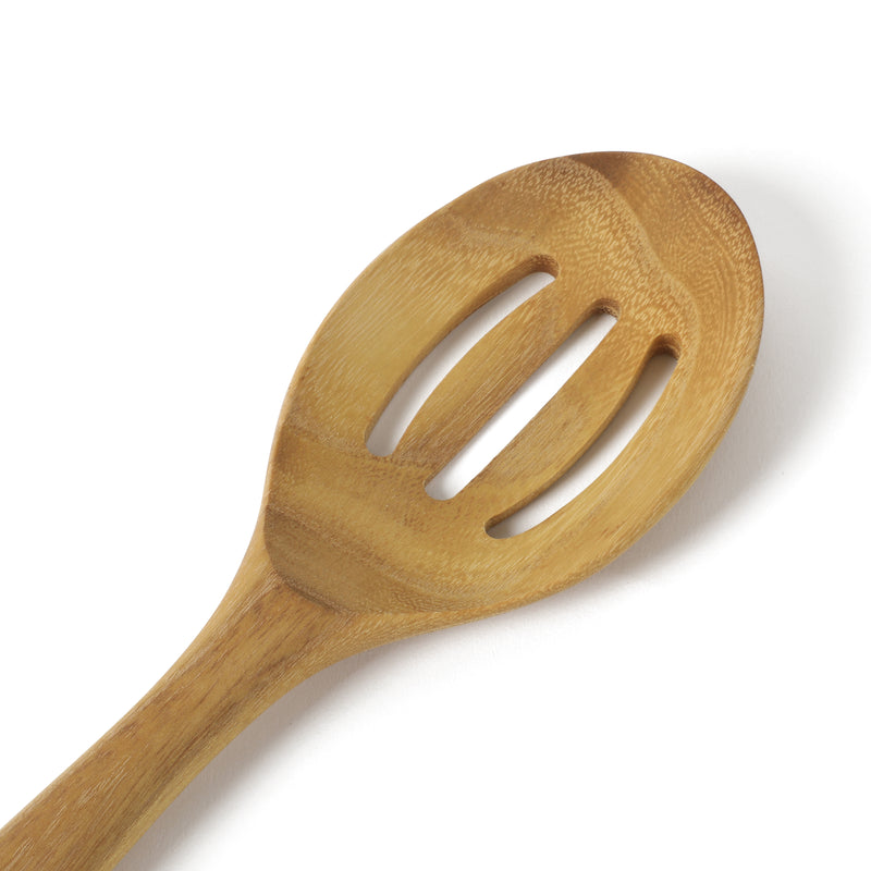 Calphalon Prime  13" Teak Wood Slotted Spoon - Open Stock w/ Tie Card