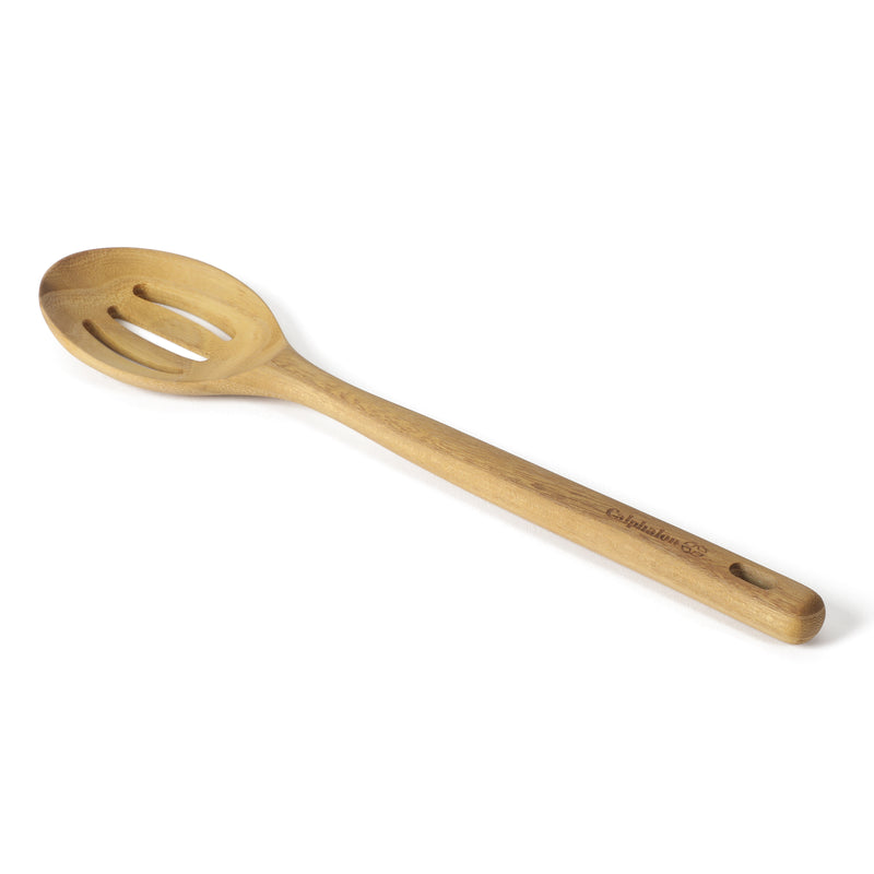 Calphalon Prime  13" Teak Wood Slotted Spoon - Open Stock w/ Tie Card