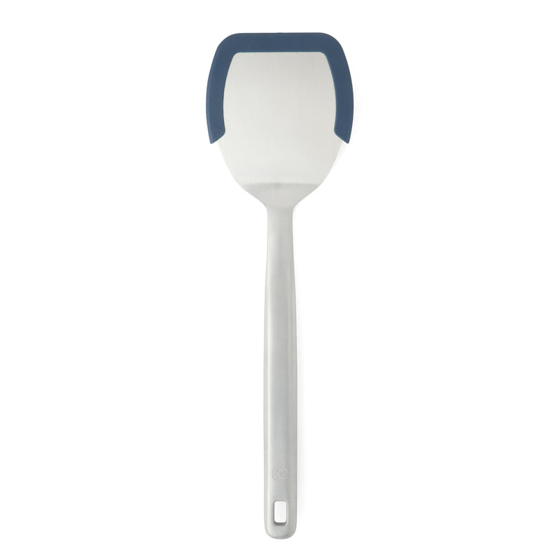 Calphalon Prime Stainless Steel Turner w/ Silicone Rim - Open Stock w/ Tie Card