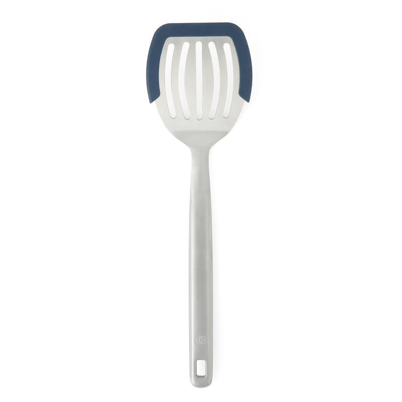 Calphalon Prime Stainless Steel Slotted Turner w/ Silicone Rim - Open Stock w/ Tie Card