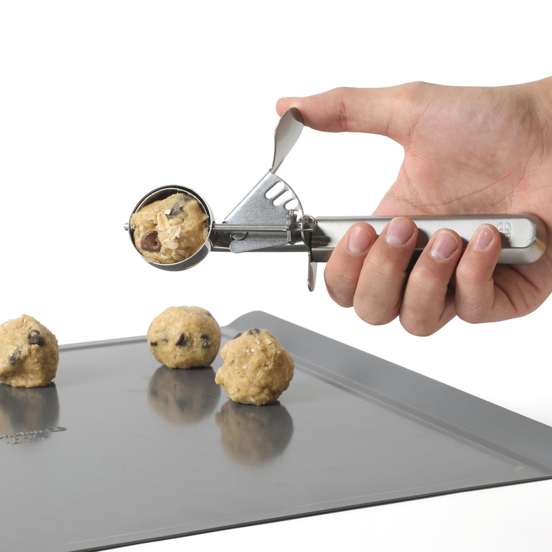 Calphalon Prime  1.4" Stainless Steel Small Cookie Scoop - Open Stock w/ Tie Card
