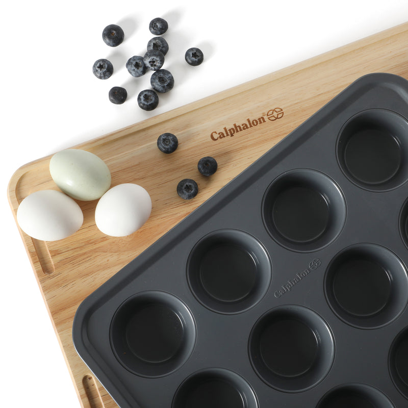 Calphalon Legacy 12 Cup Carbon Steel Muffin Pan - Open Stock w/ Color Sleeve