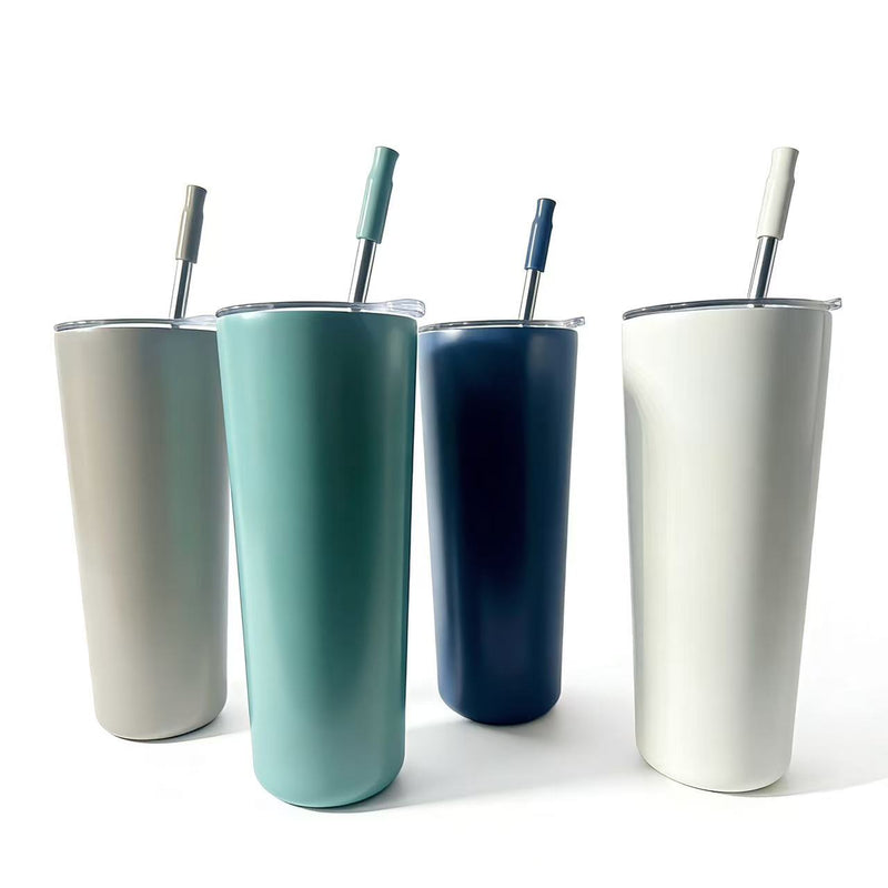 Mr. Coffee Java Quest 16oz Double Wall Stainless Steel Tumbler w/ Stainless Steel Straw - Open Stock w/ UPC Label