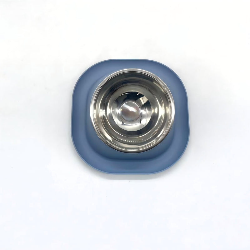 Gibson Home Tummy Tales 8.5" Stainless Steel Pet Bowl w/ PP Stand - Open Stock w/ Color Sleeve
