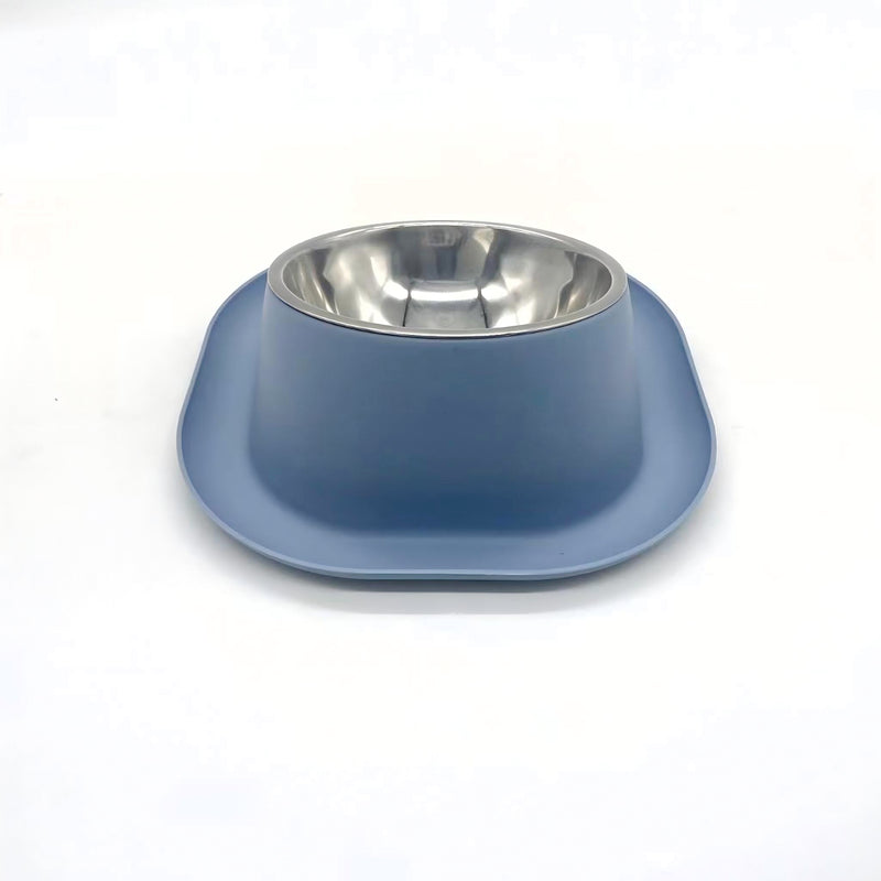 Gibson Home Tummy Tales 8.5" Stainless Steel Pet Bowl w/ PP Stand - Open Stock w/ Color Sleeve