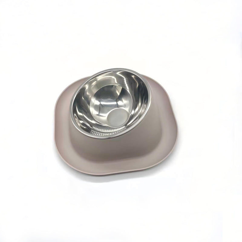 Gibson Home Tummy Tales 8.5" Stainless Steel Pet Bowl w/ PP Stand - Open Stock w/ Color Sleeve