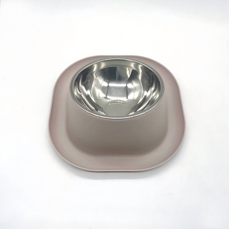 Gibson Home Tummy Tales 8.5" Stainless Steel Pet Bowl w/ PP Stand - Open Stock w/ Color Sleeve