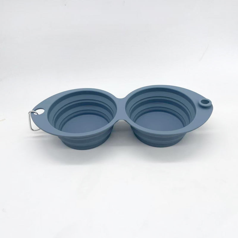 Gibson Home Wanderhound 11.8" Silicone Collapsible Pet Bowl - Open Stock w/ Color Sleeve