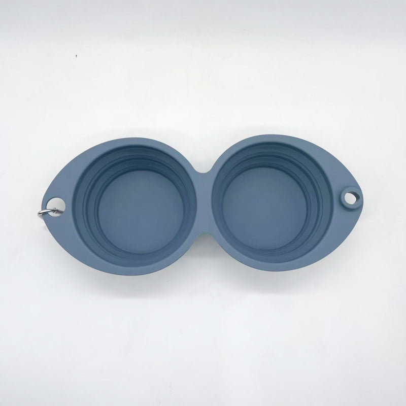 Gibson Home Wanderhound 11.8" Silicone Collapsible Pet Bowl - Open Stock w/ Color Sleeve