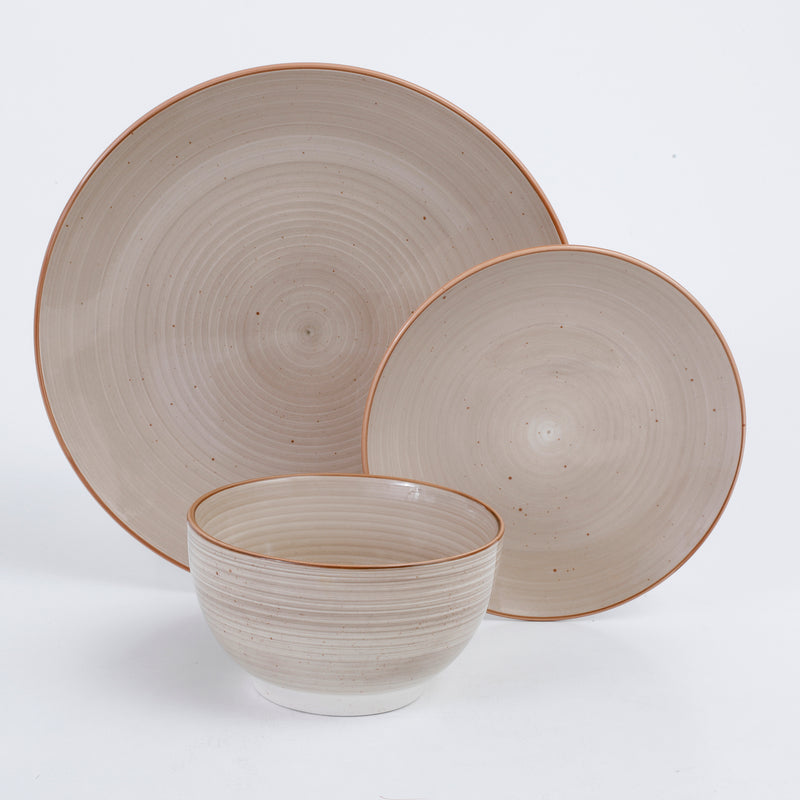 Gibson Home Stonebury 12 pc Stoneware Dinnerware Set - Gift Box