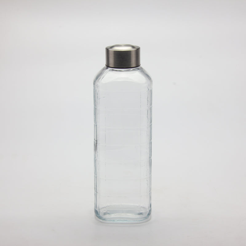 Gibson Home Whistler Peak 33oz Glass Bottle w/ Stainless Steel Lid - Open Stock w/ UPC Label