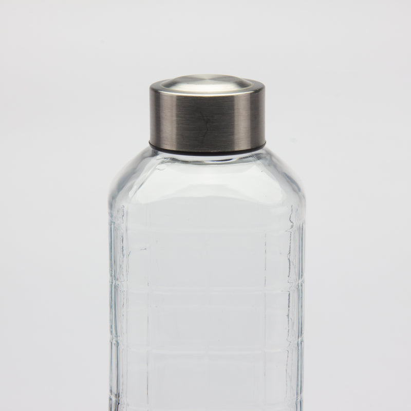 Gibson Home Whistler Peak 33oz Glass Bottle w/ Stainless Steel Lid - Open Stock w/ UPC Label