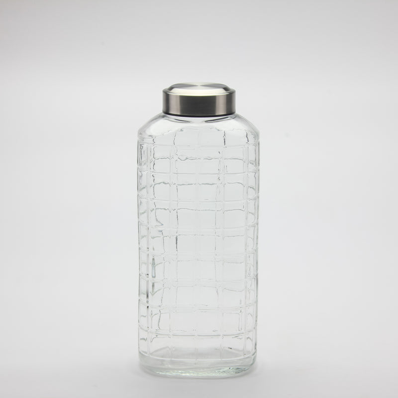 Gibson Home Whistler Peak 60oz Glass Bottle w/ Stainless Steel Lid - Open Stock w/ UPC Label