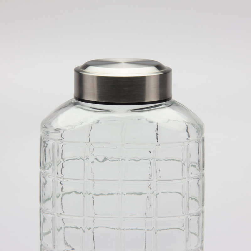 Gibson Home Whistler Peak 60oz Glass Bottle w/ Stainless Steel Lid - Open Stock w/ UPC Label