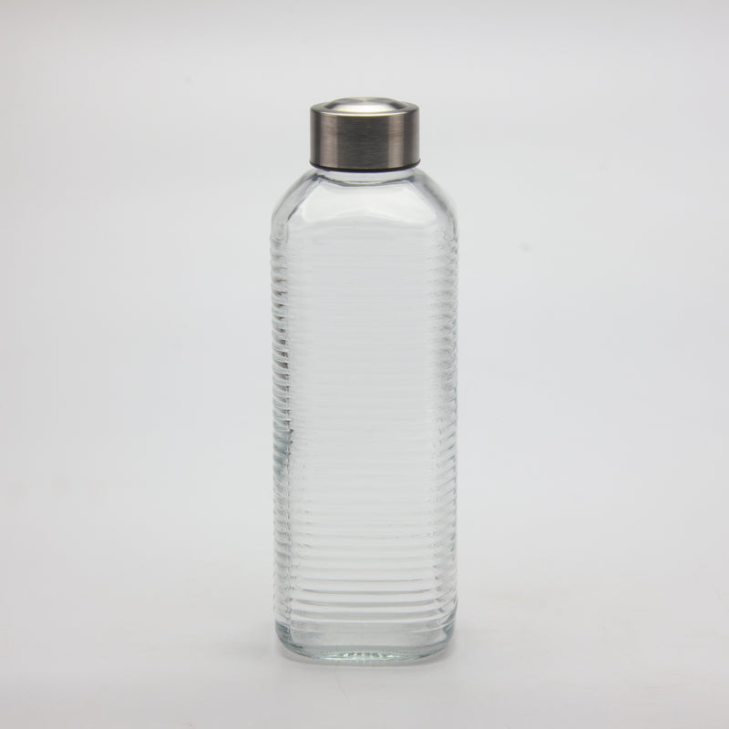 Gibson Home Aspen Heights 33oz Glass Bottle w/ Stainless Steel Lid - Open Stock w/ UPC Label