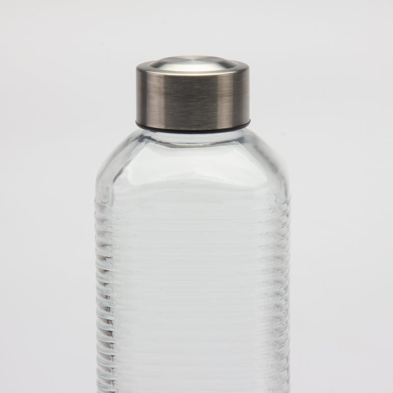 Gibson Home Aspen Heights 33oz Glass Bottle w/ Stainless Steel Lid - Open Stock w/ UPC Label