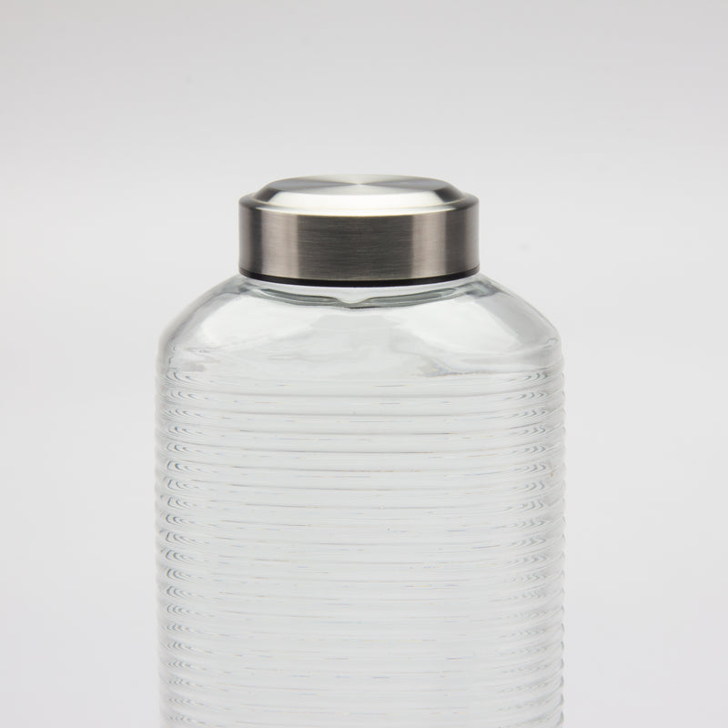Gibson Home Aspen Heights 60oz Glass Bottle w/ Stainless Steel Lid - Open Stock w/ UPC Label