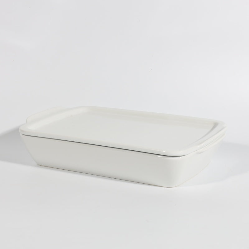 Gibson Elite Gracious Dining 1.9qt (1.8 Liter) Solid Color Stoneware Baker w/ Stoneware Lid - Color Sleeve