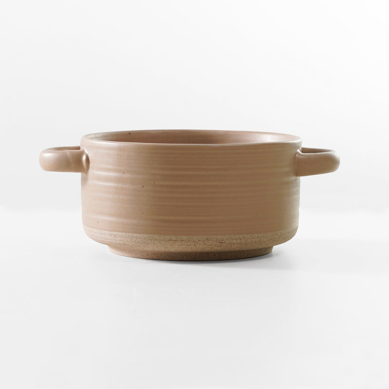 Gibson Elite Monaco Circle 6" Reactive Glaze Stoneware Soup Bowl w/ Handles - Open Stock w/ Hang Tag
