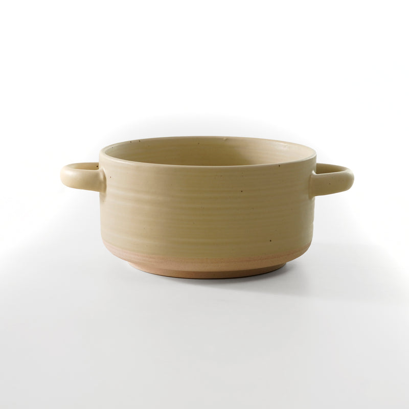 Gibson Elite Monaco Circle 6" Reactive Glaze Stoneware Soup Bowl w/ Handles - Open Stock w/ Hang Tag
