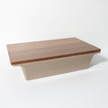 Gibson Elite Gracious Dining 2.75qt (2.6 Liter) Solid Color Stoneware Baker w/ Acacia Wood Lid - Color Sleeve