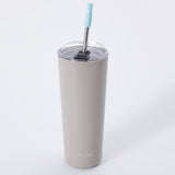 Mr. Coffee Java Quest 23oz Double Wall Stainless Steel Tumbler w/ Stainless Steel Straw - Open Stock w/ UPC Label