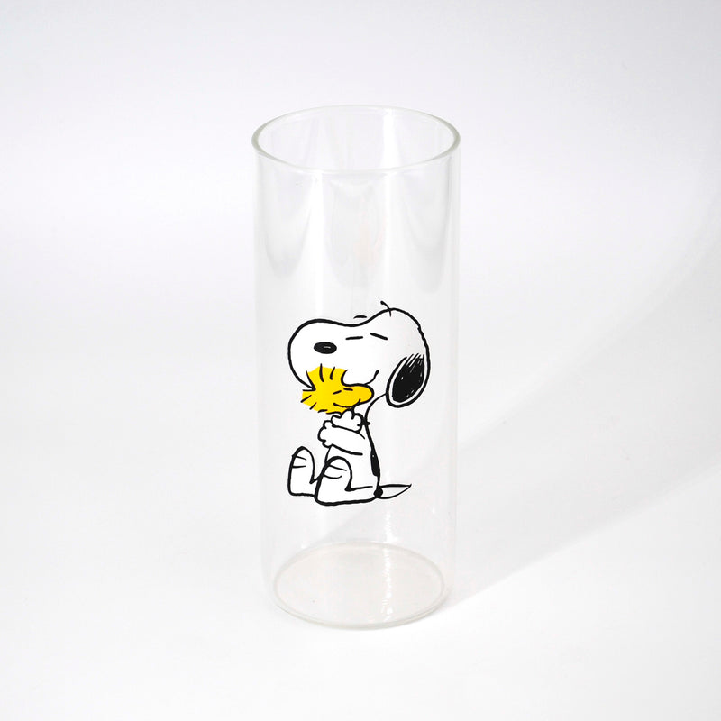 Peanuts Happy Sips 23oz Decorated Glass Tumbler w/ PP Straw & Bamboo Lid - Open Stock w/ U-Label