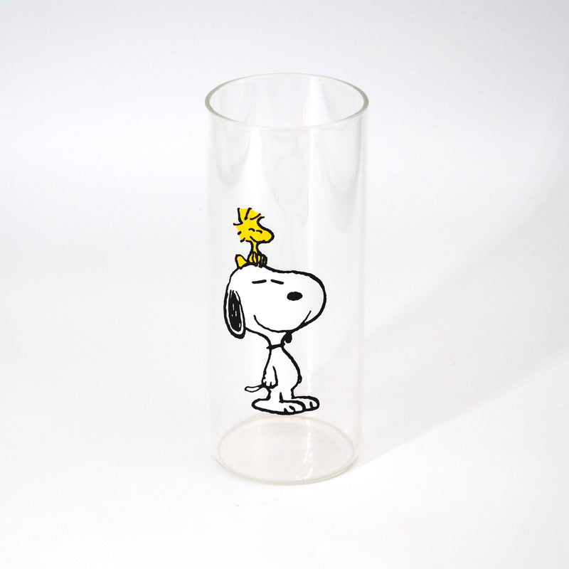Peanuts Happy Sips 23oz Decorated Glass Tumbler w/ PP Straw & Bamboo Lid - Open Stock w/ U-Label