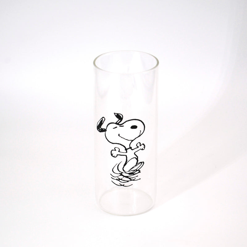 Peanuts Happy Sips 23oz Decorated Glass Tumbler w/ PP Straw & Bamboo Lid - Open Stock w/ U-Label