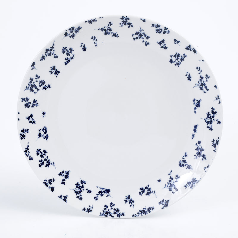 Gibson Home Mountain Thistle 12pc Pad Pad Print Porcelain Dinnerware Set - Gift Box