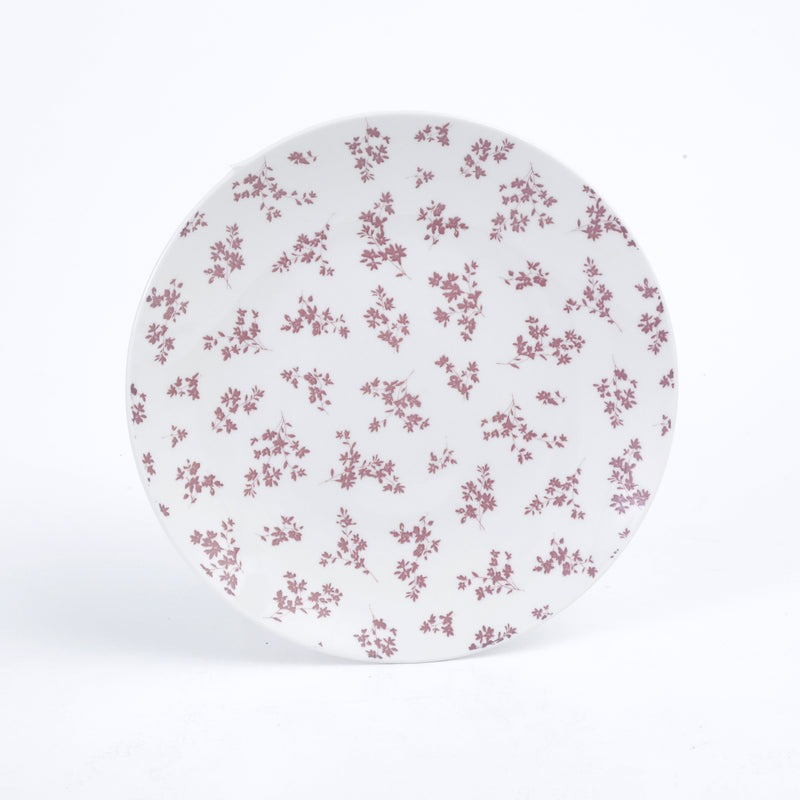 Gibson Home Mountain Thistle 12pc Pad Pad Print Porcelain Dinnerware Set - Gift Box