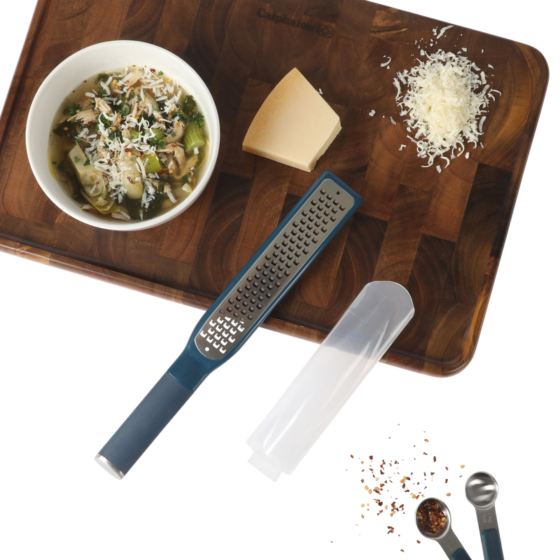 Calphalon Edge Stainless Steel Head Long Grater w/ Cover - Open Stock w/ Tie Card