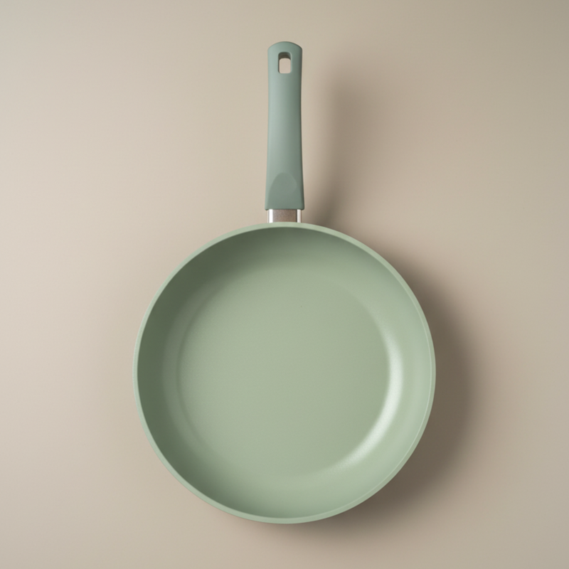 Oster Sutterville Choice 12" Aluminum Frying Pan - Non-Stick Ceramic Interior - Bakelite Handle - Open Stock w/ Color Label