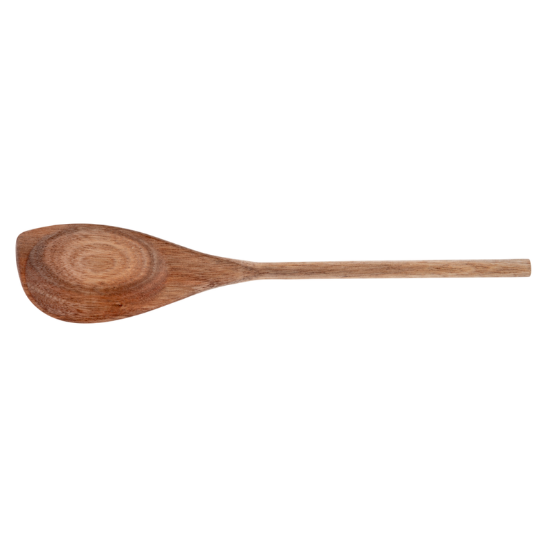 Gibson Home 12" Acacia Wood Corner Spoon - PDQ w/ Color Label