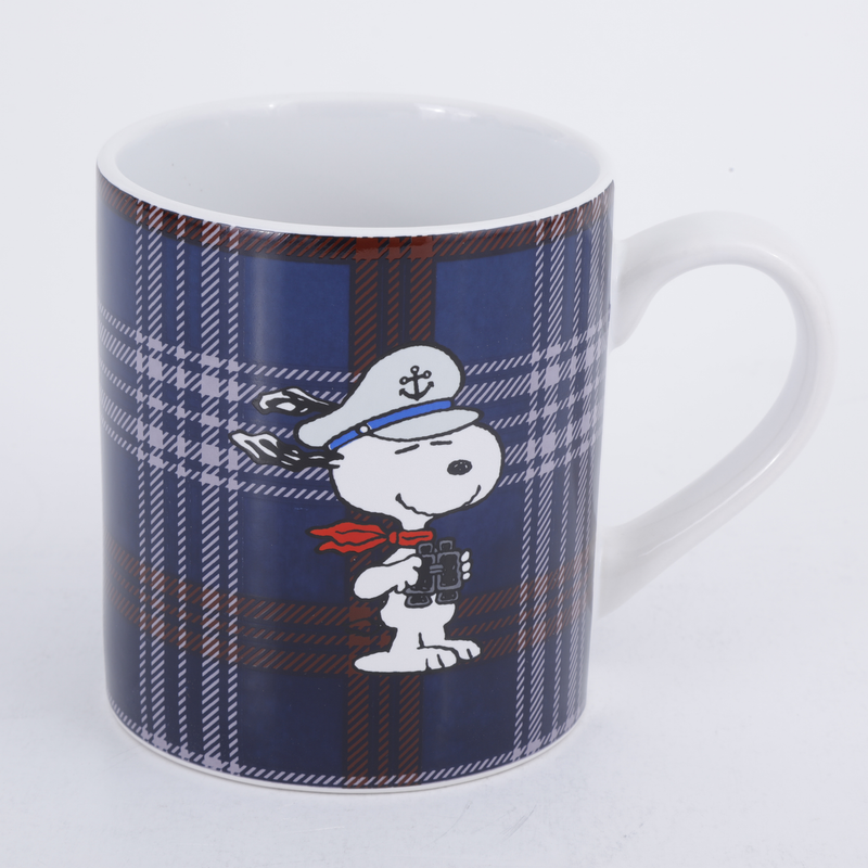 Peanuts Midcentury Cool 19 oz Mug - 4 Assorted Designs - Decorated - Stoneware - Open Stock