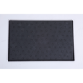 Gibson Home Paw Creations 18.75" Feeding Mat - Rectangle - Black - Silicone - Open Stock w/ Sticker
